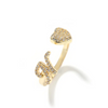 Heart Initial Ring