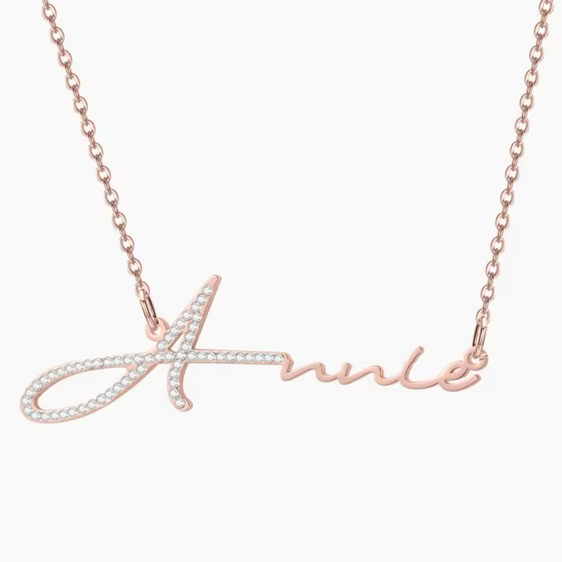 Crystal Signature Custom Necklace