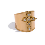 Luxe Cross Ring