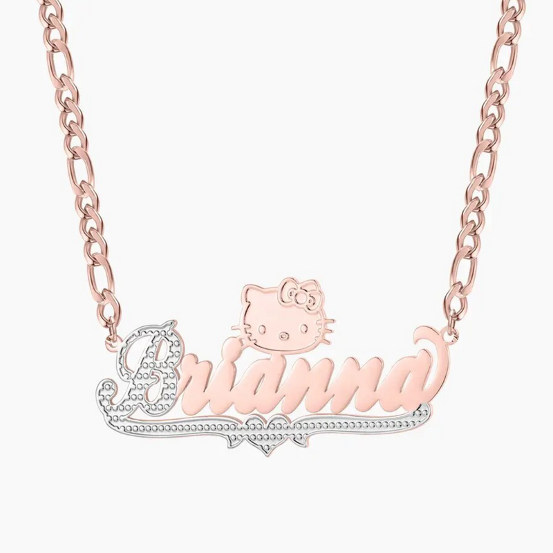 Hello K Custom Name Necklace