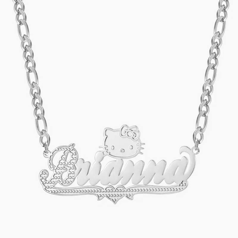 Hello K Custom Name Necklace