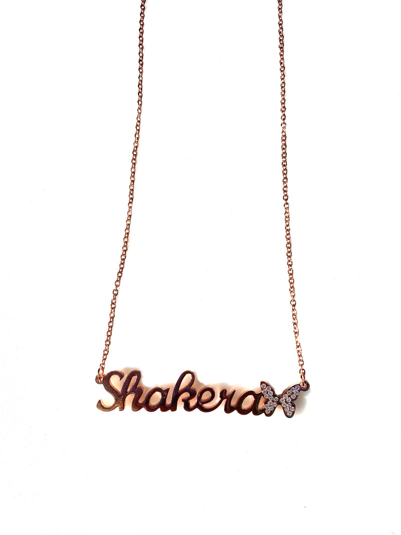 Butterfly Custom Name Necklace