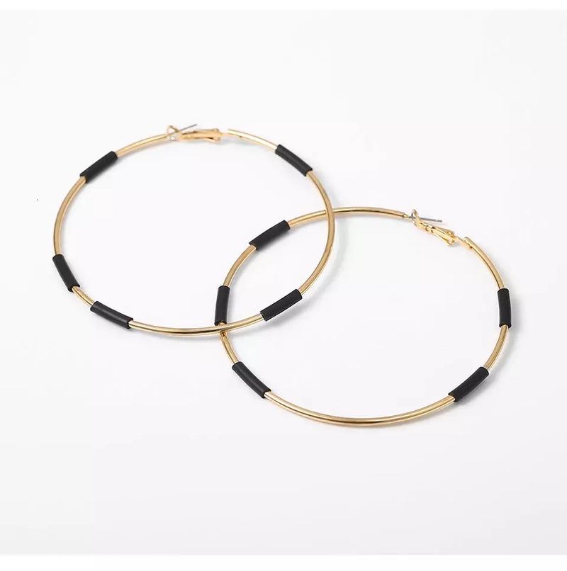 Geo Hoop Earrings (5354021519526)