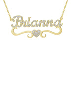 Custom Classic Heart Name Necklace