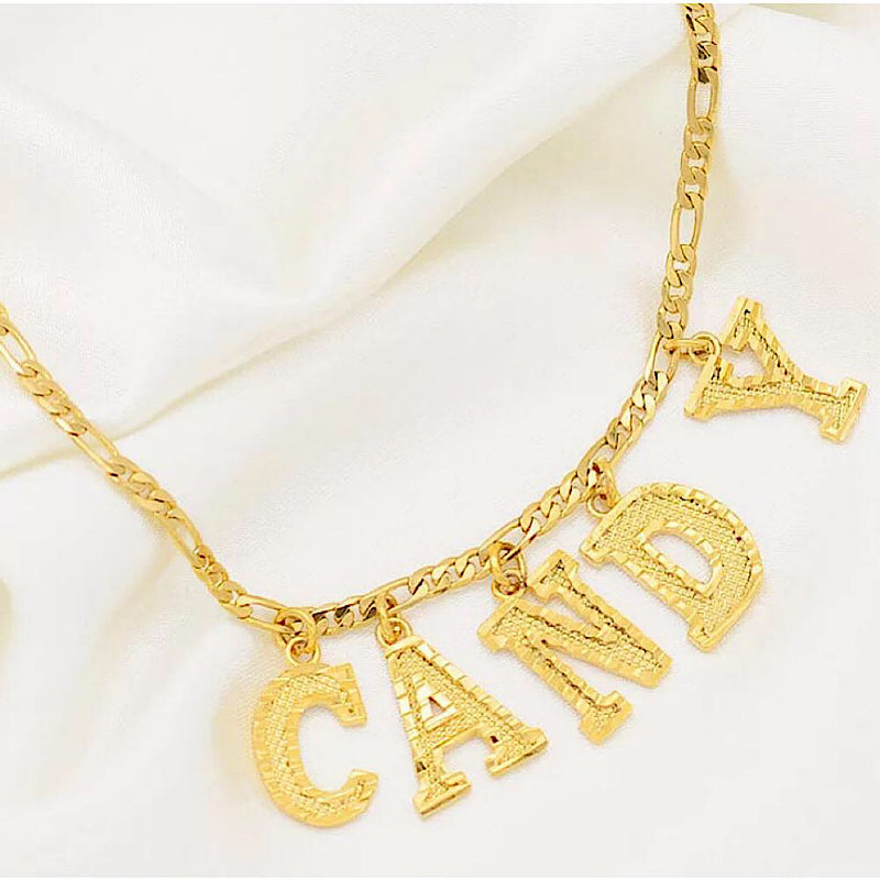 Custom Name Gold Necklace (4739545235591)