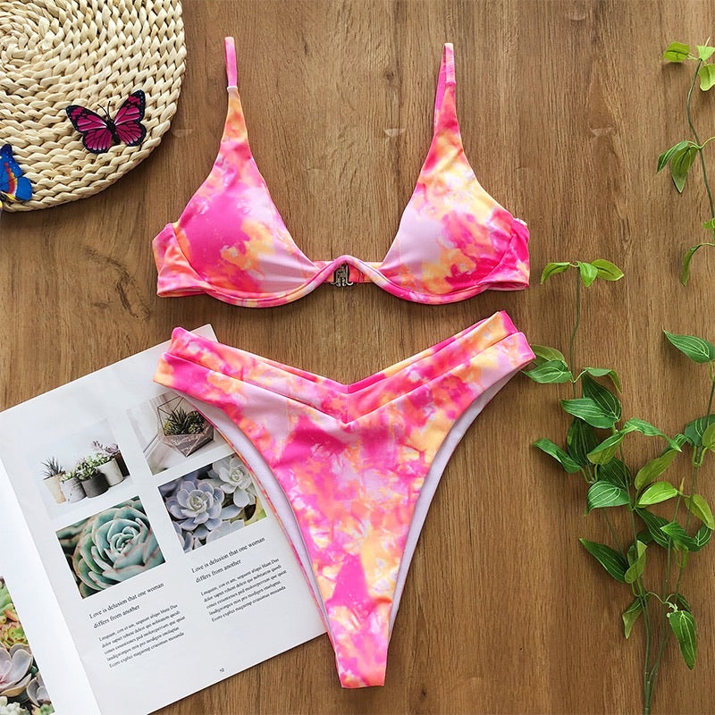 Pink Tie Dye Set
