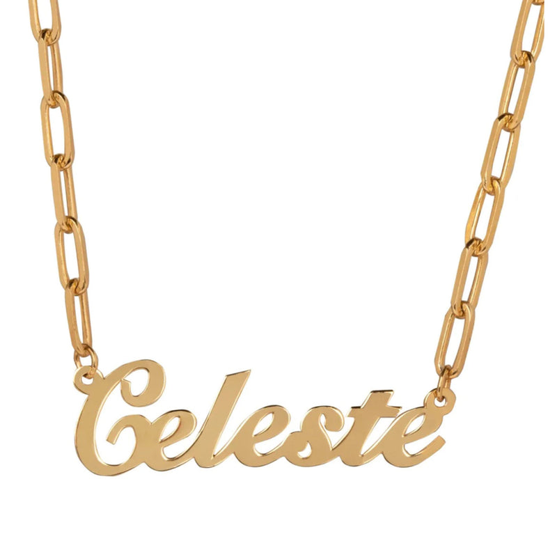 Paperclip Nameplate Necklace