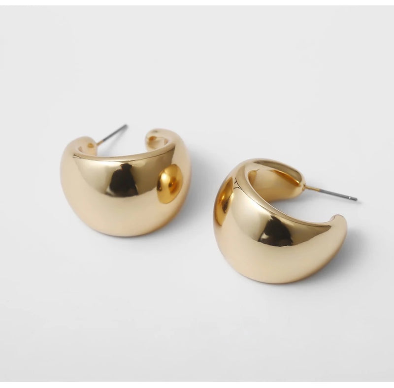 Chunky Gold Earrings (5354157146278)