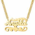 Angela Nameplate Necklace