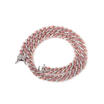 Mini Pink & Silver Cuban (4842918510727)