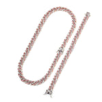 Mini Pink & Silver Cuban (4842918510727)