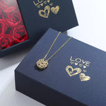 Flower Box Heart Necklace