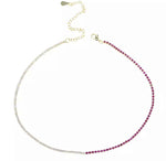 Two Tone Tennis Necklace