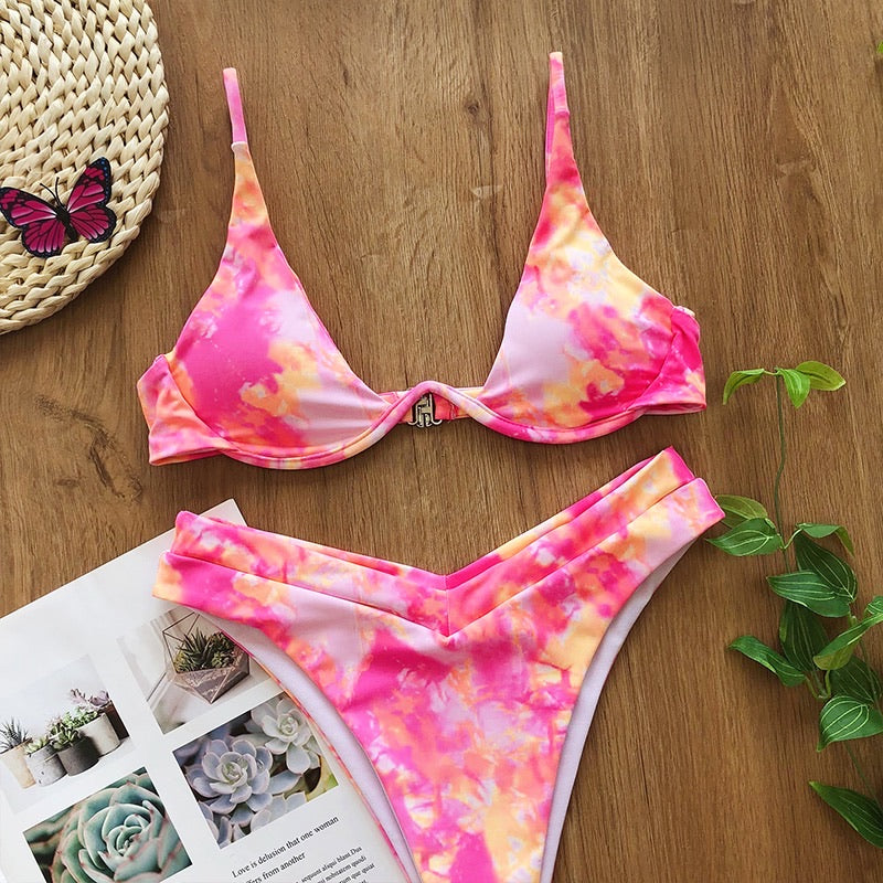 Pink Tie Dye Set